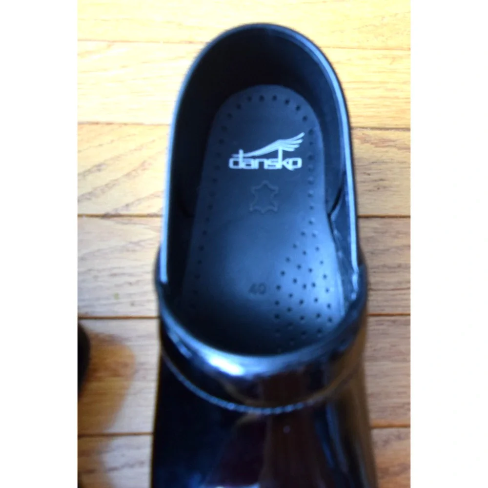 Dansko Clogs Shoes Professional Black Patent Leather Size 40 9 Brand NEW